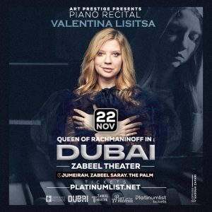 Valentina Lisitsa Piano Recital at Zabeel Theatre