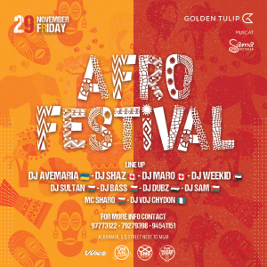 Afro Festival at Golden Tulip Muscat Nightlife